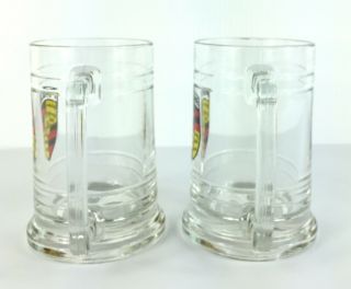 Set of 2 Vintage Porsche Glass Beer Mug Stein Drinking Car FAST 2