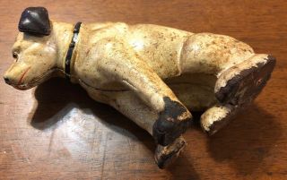 Cast Iron Bank Nipper Dog Rca Victor Advertising Vintage 6 "