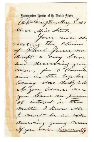 ULYSSES S.  GRANT Autograph Clip Document - US President & Civil War General (4) 2