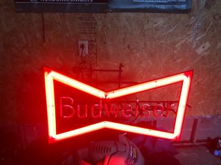 Authentic Budweiser Neon Bar Sign