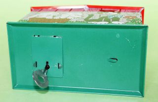 Vintage Hungarian LEMEZ Litho Tin Money Box Dog House Toy 1970 ' s 8