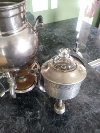 Antique Coffee Maker Percolator Urn and Hills Bros.  Can Tin 3