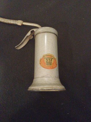 Vintage Eagle Oil Can No.  33f All - Purpose Pump Oiler Flexible Spout 6 Oz