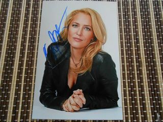 Gillian Anderson,  Actress,  Hand Signed Photo 6 X 4