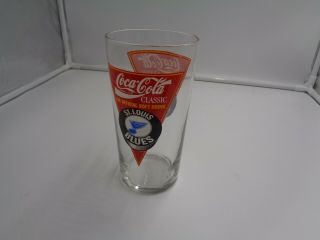 1991 1992 Coca - Cola Glass St Louis Blues Slap Caps Promotion Logo