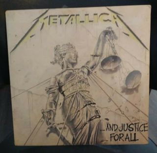 1988 Metallica And Justice For All 2lp Vinyl Elektra Record