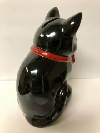 Shafford Black Cat Bank Ceramic 6 
