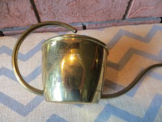 Antique Vintage Brass Oil Can For Oil Lamp Curved Spout