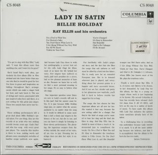 Billie Holiday,  Lady In Satin 180g LP from the Michael Hobson Archives 2