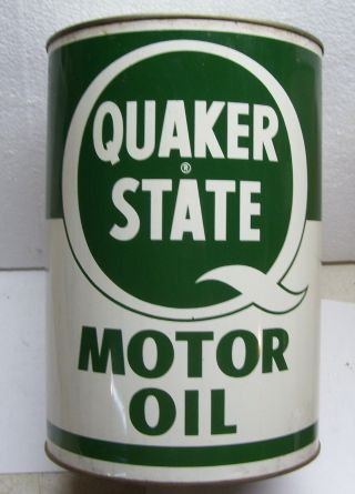 5 Quart Qt Five Quaker State Display Can Never Opened Or Filled