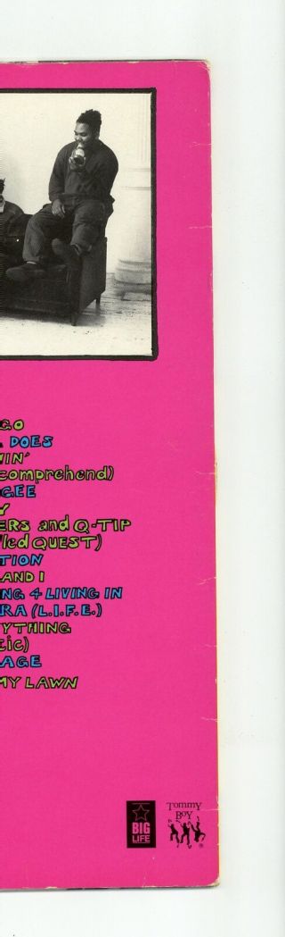 De La Soul - 3 Feet High And Rising ' 89 LP UK ORG Jungle Brothers Q - Tip 4