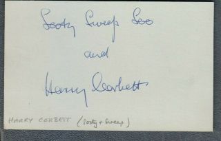 Harry Corbett,  Sooty,  Sweep & Soo Hand Signed Album Page
