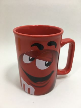 Two Officially Licensed 2011 M&M ' s Yellow and Red Coffee Mugs 3