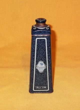 Antique Art Deco Garda Talcum Powder Tin Watkins Perfumers Full