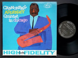 Cannonball Adderley John Coltrane In Chicago Lp Mercury Mg 20449 Dg Mono