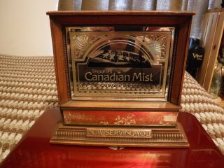 Vintage Canadian Mist Whisky Mirror Bar Back Sign Advertisement 9 " Tall 10 " Wide