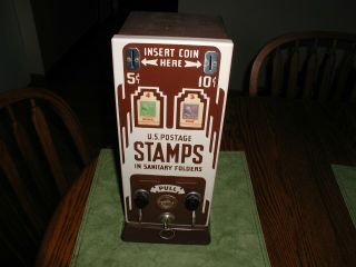 Art Deco Stamp Vending Machines 5 & 10 Cents Shipman