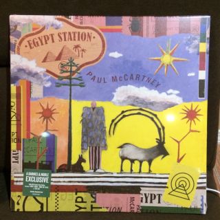 Paul Mccartney “egypt Station” 2 Lp Red Vinyl Barnes & Noble With 12 Inch Slick