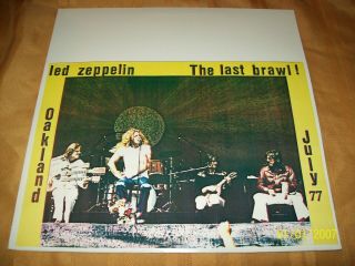 Led Zeppelin The Last Brawl 2 Lp Live In Oakland July 1977 Rare Ii Iv Record