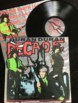 Duran Duran - Decade (greatest Hits) Vinyl Lp Printed Inner Emi Ddx 10 (1989) Ex