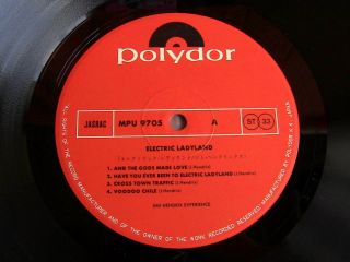 JIMI HENDRIX EXPERIENCE ELECTRIC LADYLAND POLYDOR OBI INSERT GF JAPAN 2 LP 2