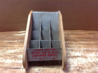 Vintage Dixon Lumber Crayon Store Display.  Collector Piece