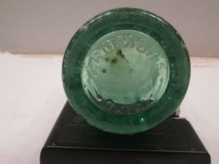 Ardmore Okla Vintage Green Glass Embossed Coca Cola Bottle 6 1/2 Oz