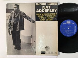 Nat Adderley Work Song Riverside 12 - 318 Mono Dg Jazz Vg,  In Shrink Lp