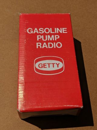 Vintage Getty Oil Gaspump Radio - 1970s Promotional Transistor Radio. 2