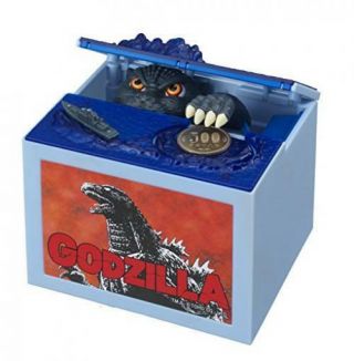Godzilla Coin Bank Money Box Monster Movie Character Piggy Bank From Japan