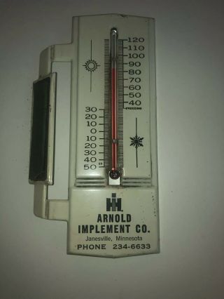 Vintage Advertising Window Thermometer - International Harvester -