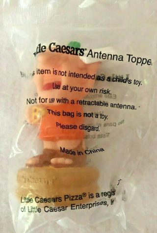 Vintage Little Caesars Pizza Advertising Antenna Topper Plastic Rare