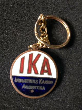 Kaiser Frazer Enamel Key Chain Ika Industrias Kaiser Argentina