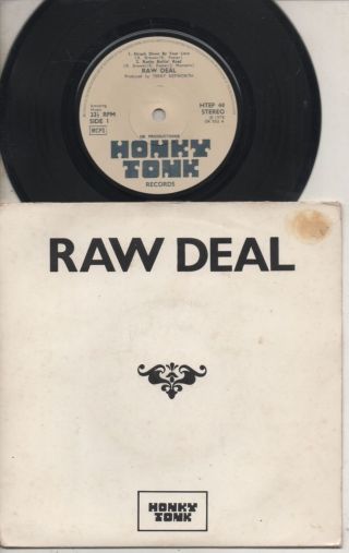 Raw Deal Rare 1978 Uk Promo Only 7 " Oop Nwobhm Indie Rock P/c Ep " Struck Down "
