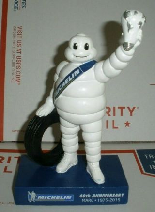 Michelin Man Rare Anniversary Figurine Desk Top 8 "