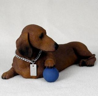 Dachshund (red) My Dog Figurine Statue Pet Lovers Gift Resin Hand Painted