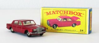 Vintage Lesney Matchbox 24 Rolls Royce Silver Shadow Regular Wheel N