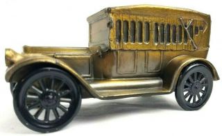 Antique Bank Of Baltimore Metal Car Toy Vintage 1917 Ford Model T Piggy Bank Vg