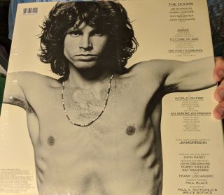 Jim Morrison - An American Prayer Vinyl Lp Audiophile Pressing Feat The Doors