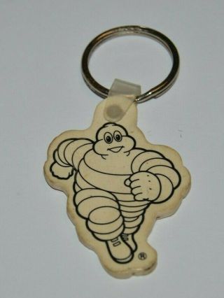 Vintage Rubber The Michelin Man C&r Tire Worcester Ma Muscle Car Key Chain Rare