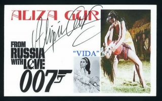 Aliza Gur Actress - James Bond - From Russia With Love Signed 3x5 Card C15595