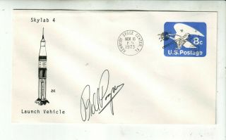 1973 Skylab 4 Cover Cachet With Bill Pogue Autograph