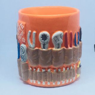 Home Depot Tool Belt Orange Coffee Mug Cup 2012 Mr.  Christmas 4.  5 Inches Tall 5