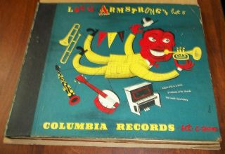 Louis Armstrong - Hot Jazz Classics Vol.  2 4x10 " Shellac Set In Album 78rpm C - 139