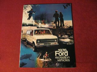 1976 Ford Bronco Pickup Truck Camper Showroom Sales Brochure Rig Semi Old