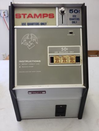 Vintage Scribe Electric Stamp Vending Machine