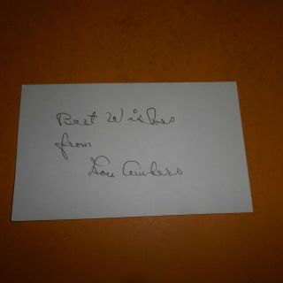 Lou Ambers Was A World Lightweight Boxing Champion Hand Signed 5 X 3 Index Card