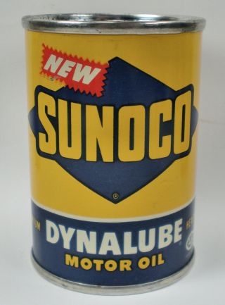 Vintage Sunoco Dynalube Motor Oil Can Bank Copyright 1951