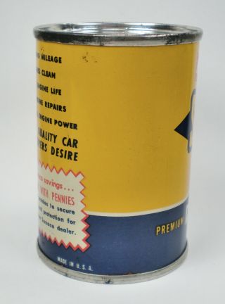 Vintage Sunoco Dynalube Motor Oil Can Bank Copyright 1951 4