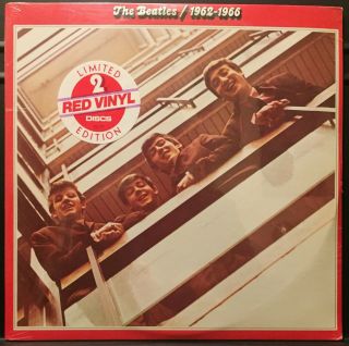The Beatles 1962 - 1966 Usa 1978 Red Vinyl Lmt.  Ed.  Capitol 2lp Gatefold
